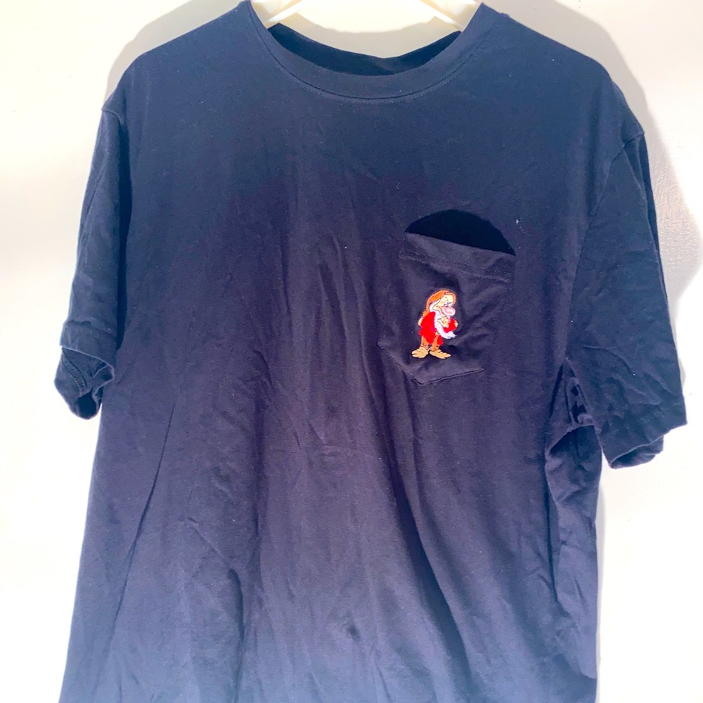 Disney T-Shirt Grumpy Seven Dwarfs Embroidered XL